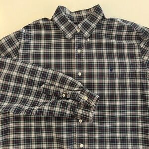 Polo‎ Ralph Lauren Mens XL Green Plaid Button Down Shirt Pony Logo Cotton